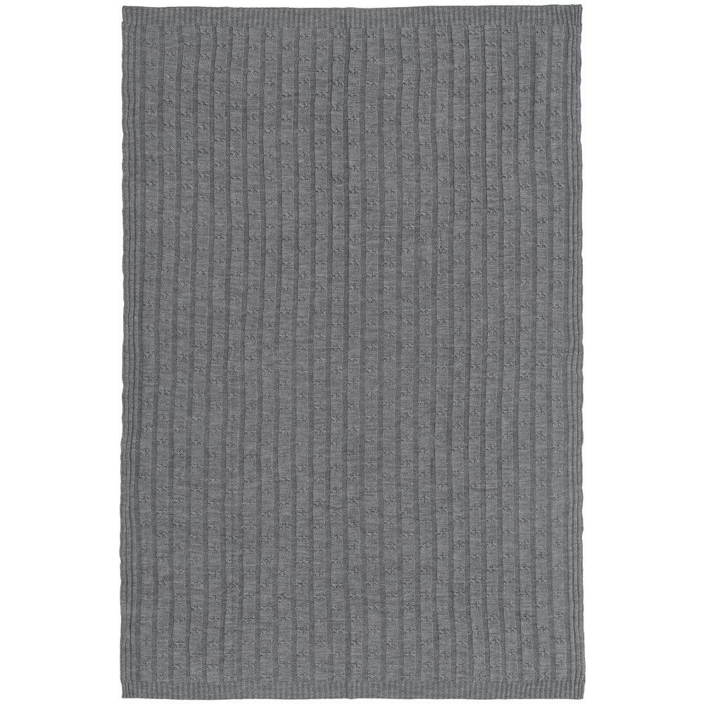 Плед Trenza, серый (Изображение 4)