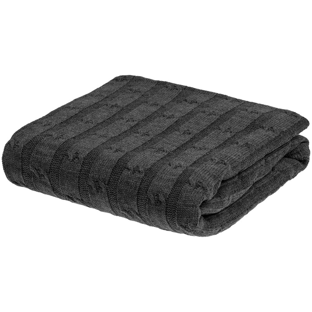 Плед Trenza, темно-серый (Изображение 2)