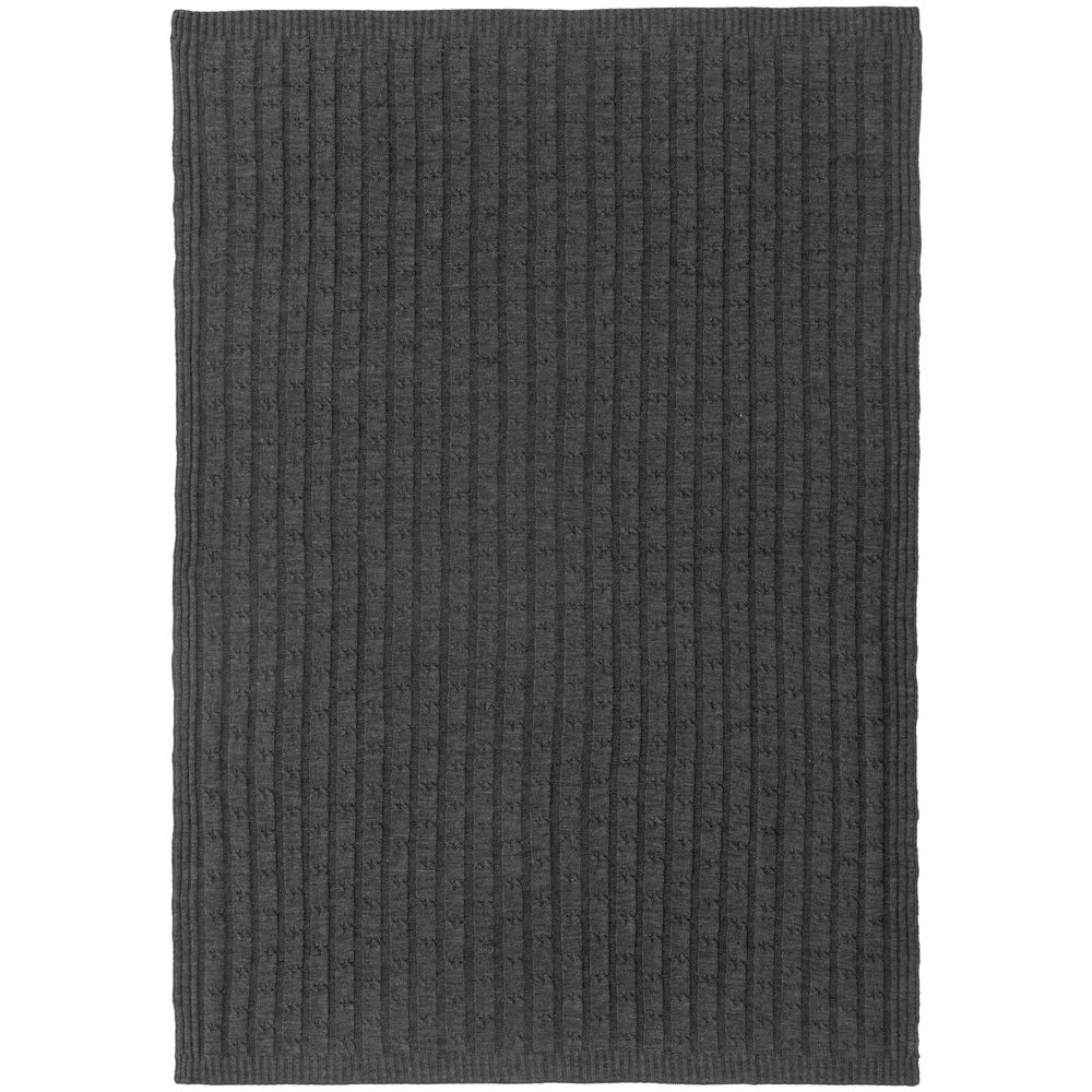 Плед Trenza, темно-серый (Изображение 4)