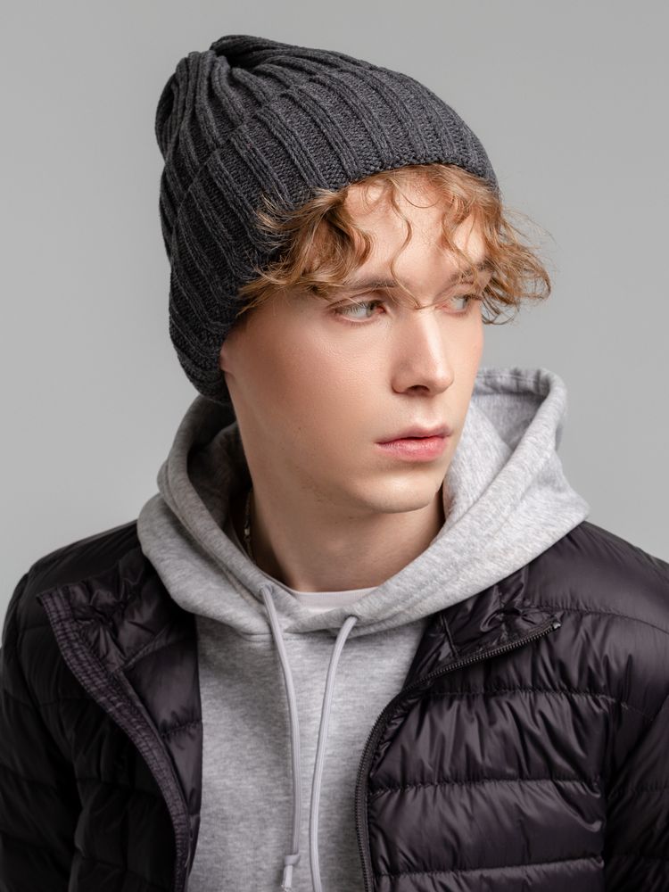 Шапка Norfold, черный меланж (Изображение 5)