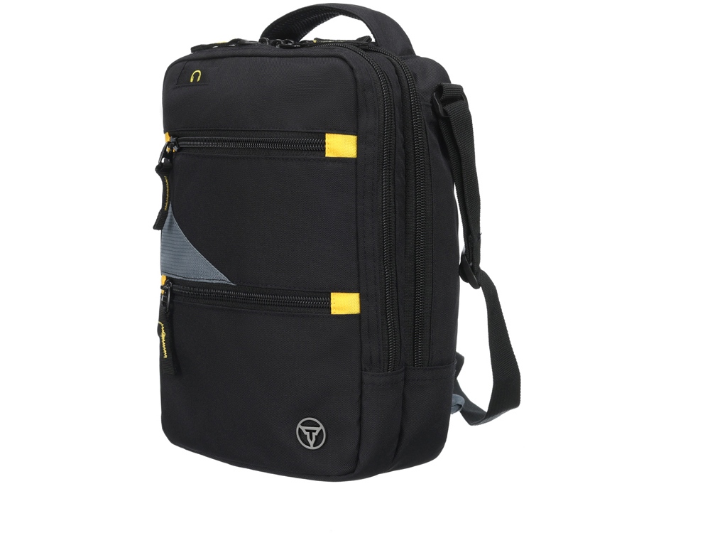 Сумка-планшет TORBER, черный/серый, полиэстер M2, 22 x 9 x 29 см (Изображение 2)