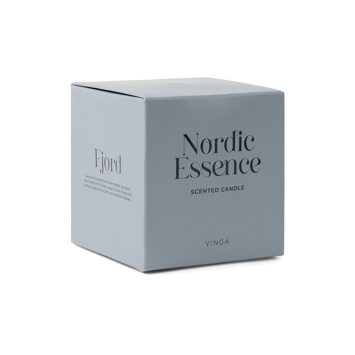Большая ароматическая свеча VINGA Nordic Essence в стекле (Изображение 3)