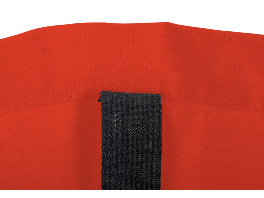 Сумка Fixy из переработанного хлопка 220 г/м2 с фиксирующей лентой (красный)  (Изображение 7)