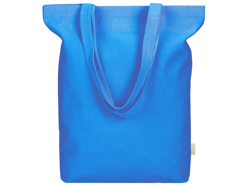 Сумка Fixy из переработанного хлопка 220 г/м2 с фиксирующей лентой (синий)  (Изображение 2)