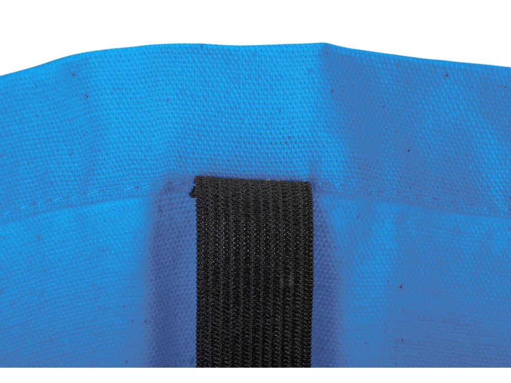 Сумка Fixy из переработанного хлопка 220 г/м2 с фиксирующей лентой (синий)  (Изображение 7)