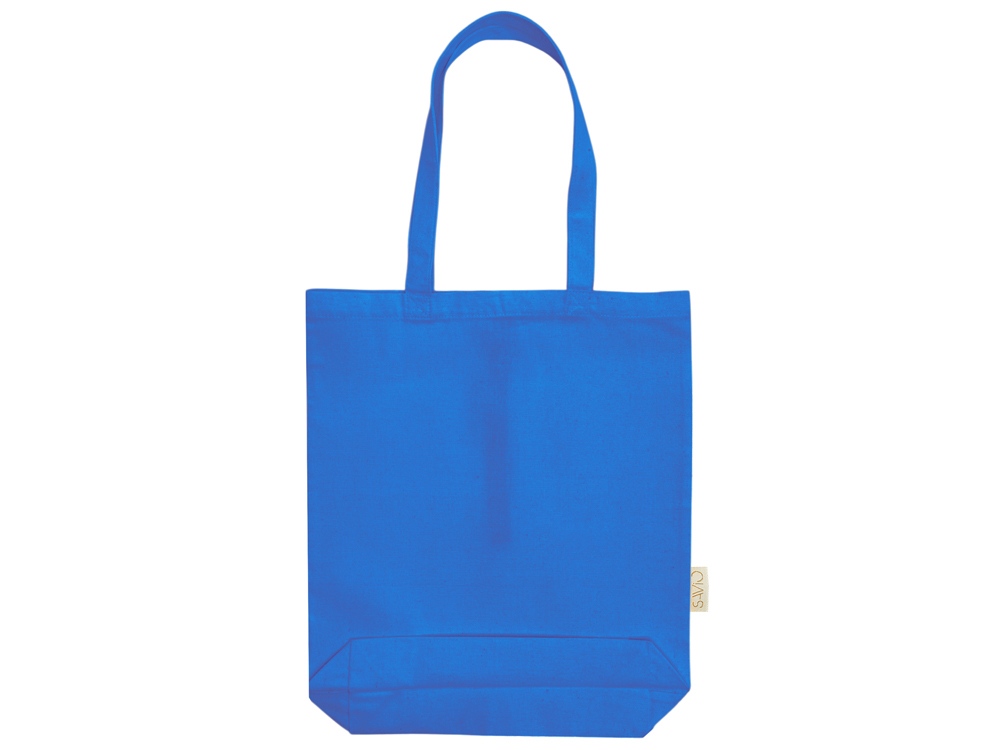 Сумка Fixy из переработанного хлопка 220 г/м2 с фиксирующей лентой (синий)  (Изображение 8)