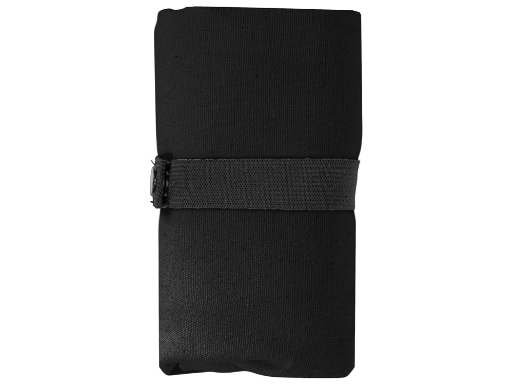 Сумка Fixy из переработанного хлопка 220 г/м2 с фиксирующей лентой (черный)  (Изображение 11)