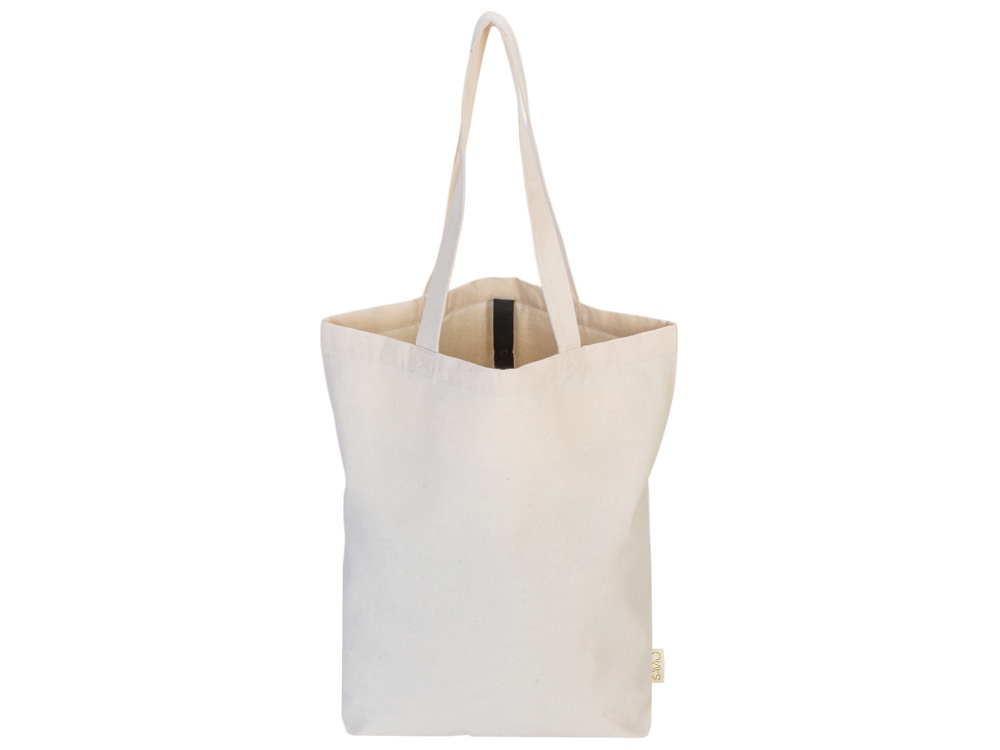 Сумка Fixy из переработанного хлопка 220 г/м2 с фиксирующей лентой (натуральный)  (Изображение 6)