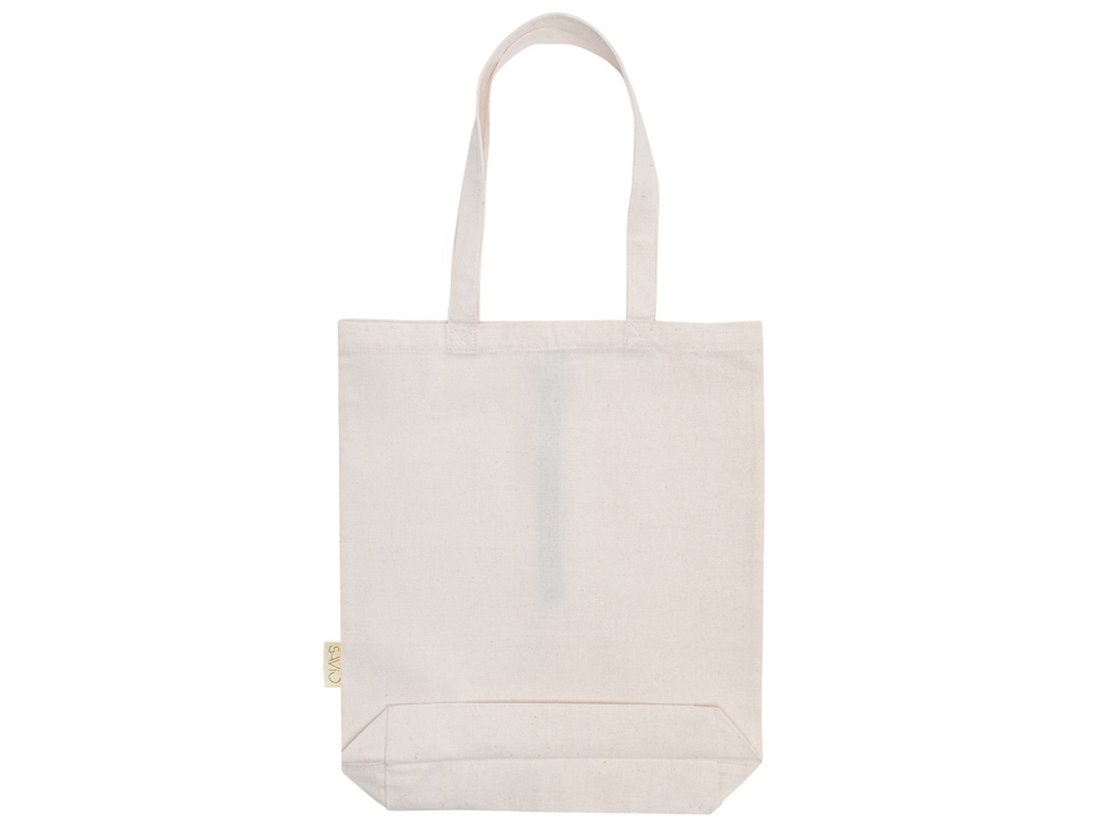 Сумка Fixy из переработанного хлопка 220 г/м2 с фиксирующей лентой (натуральный)  (Изображение 8)