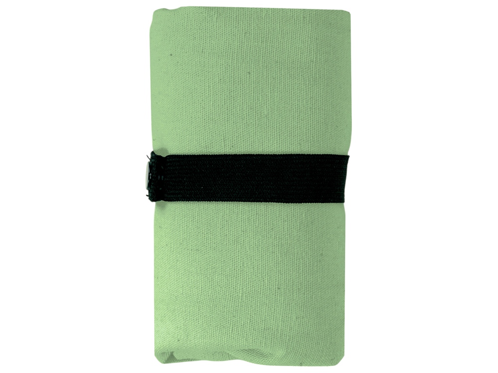 Сумка Fixy из переработанного хлопка 220 г/м2 с фиксирующей лентой (зеленое яблоко)  (Изображение 11)