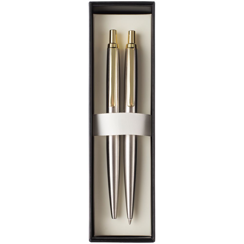 Набор из механического карандаша и ручки Poetica, золотистый (Изображение 2)