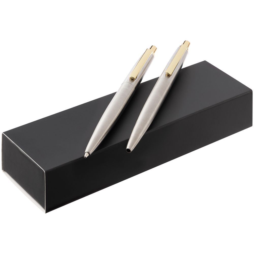 Набор из механического карандаша и ручки Poetica, золотистый (Изображение 3)