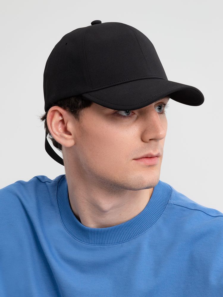 Бейсболка Kosmos, черная (Изображение 7)