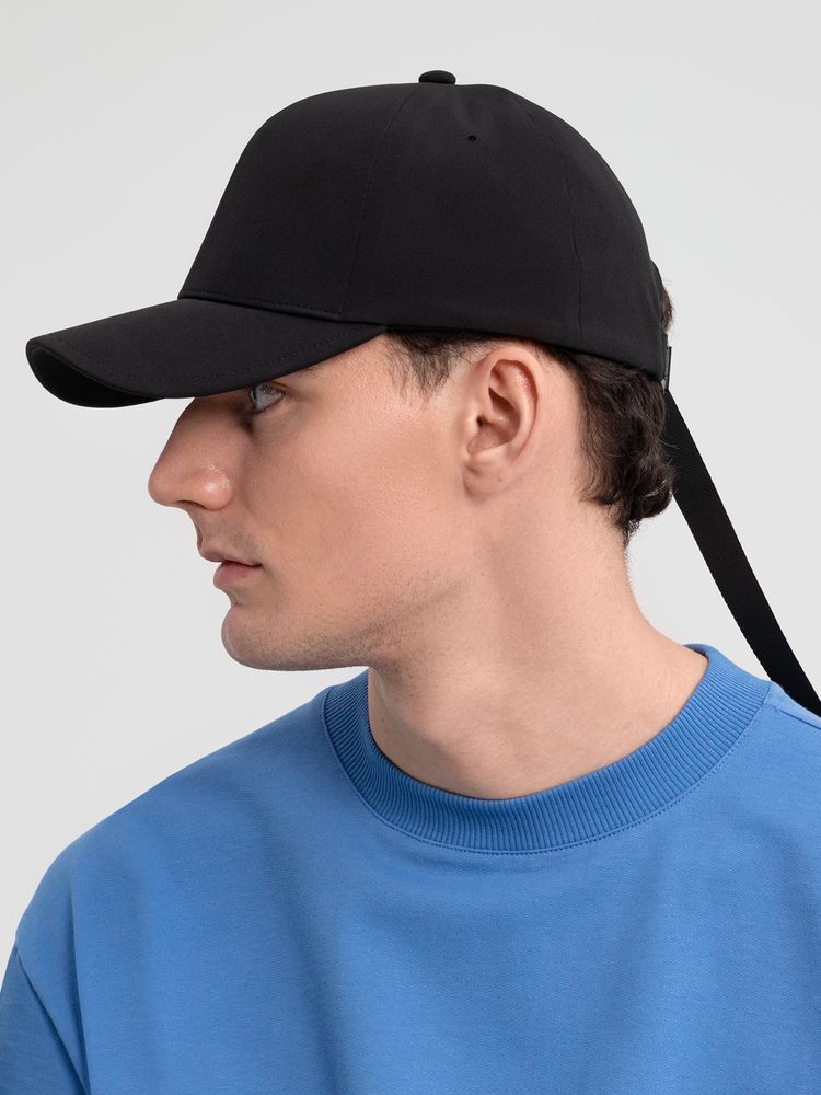 Бейсболка Kosmos, черная (Изображение 8)