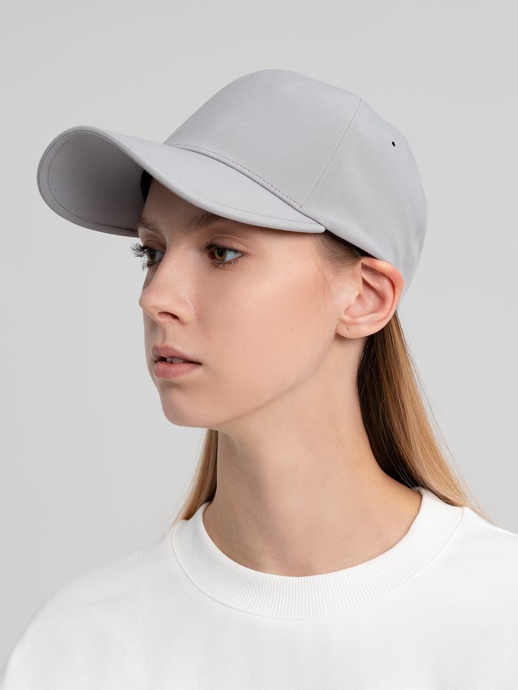 Бейсболка Kosmos, серая (Изображение 6)