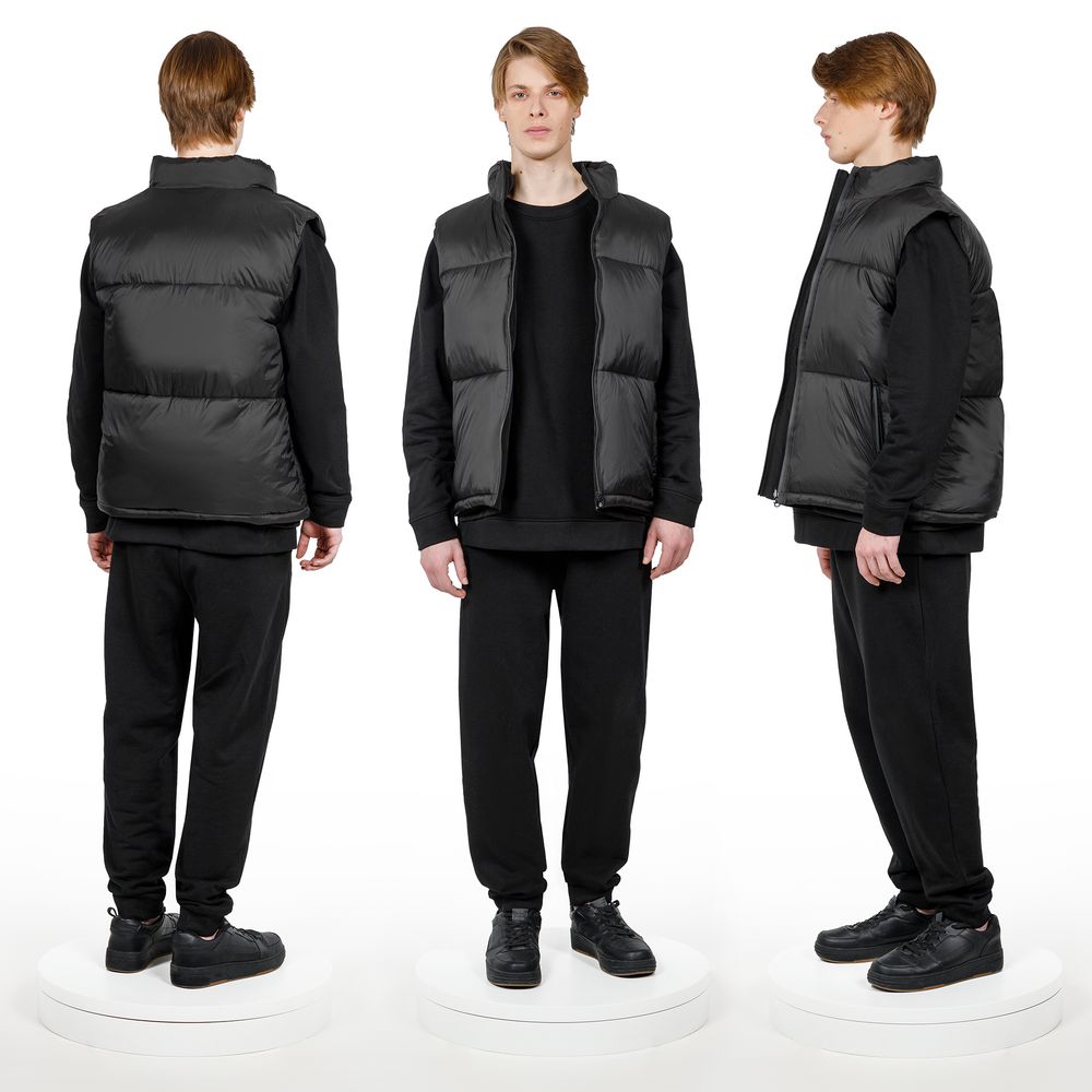 Жилет двусторонний V2, черный, размер 3XL/4XL (Изображение 7)