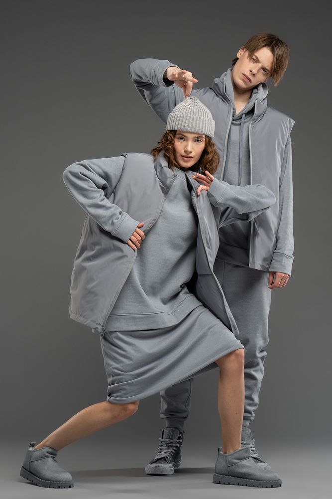 Жилет двусторонний V2, серый, размер M/L (Изображение 6)