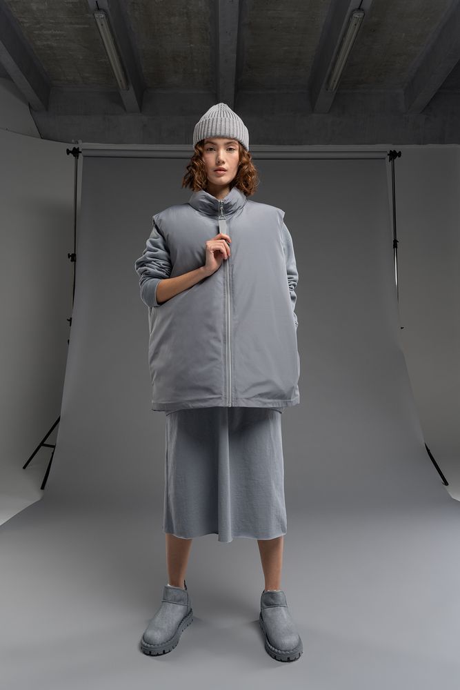 Жилет двусторонний V2, серый, размер 3XL/4XL (Изображение 5)