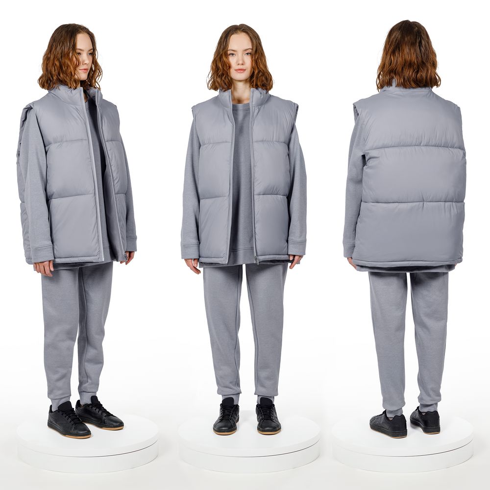 Жилет двусторонний V2, серый, размер 3XL/4XL (Изображение 7)