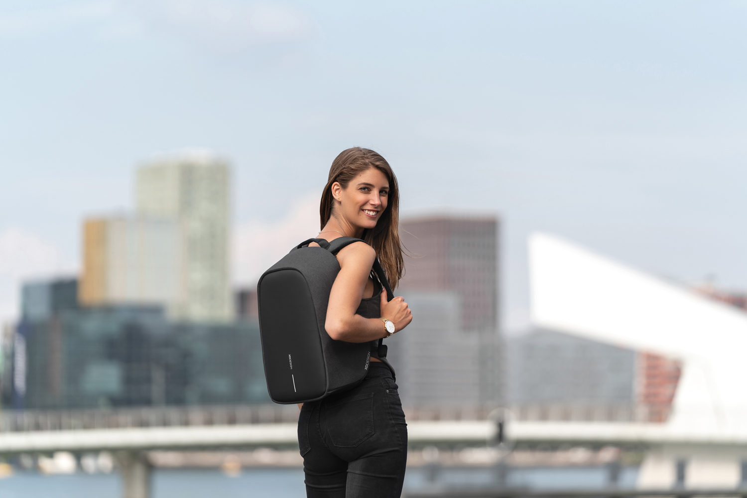 Антикражный рюкзак Bobby Hero Small, черный (Изображение 16)