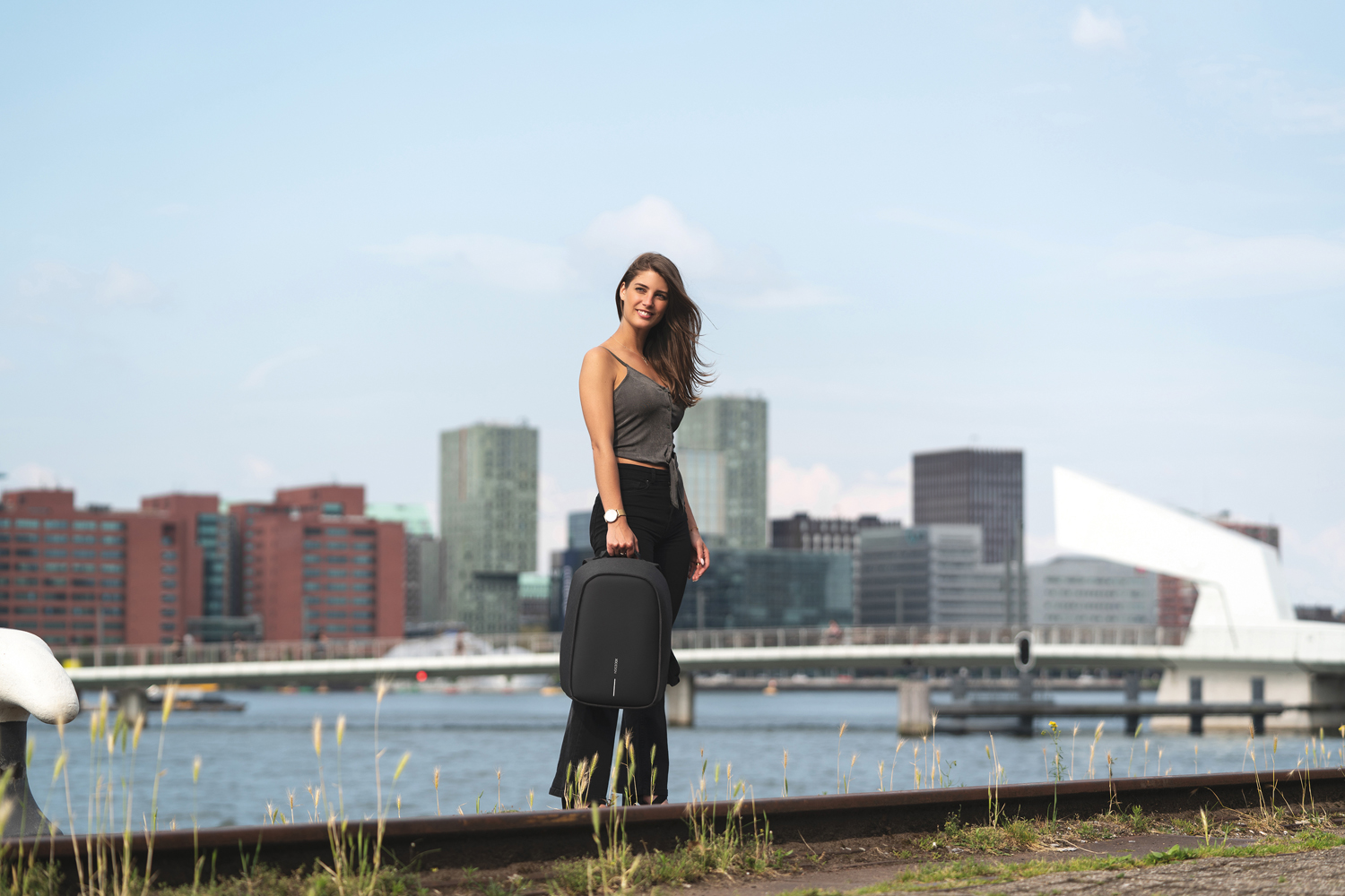 Антикражный рюкзак Bobby Hero Small, черный (Изображение 4)