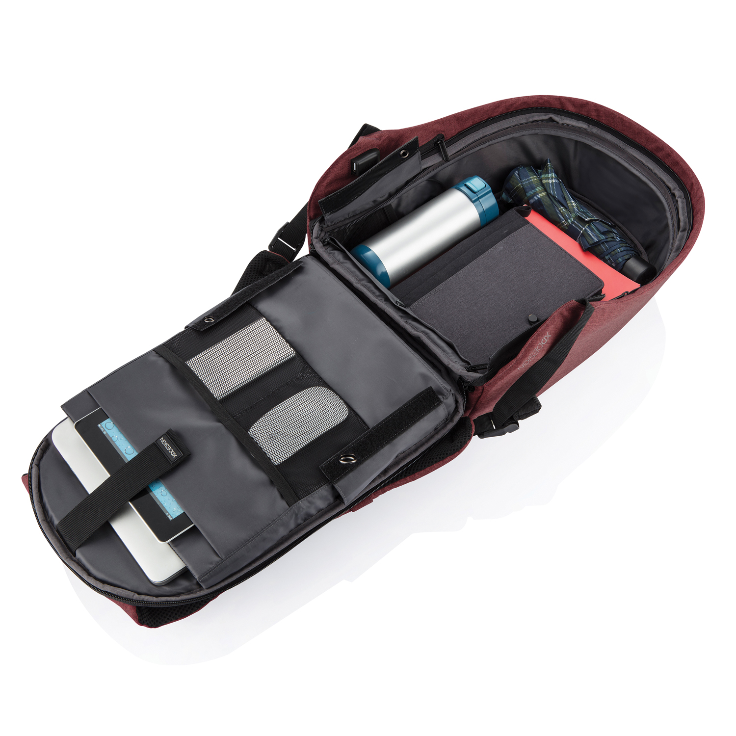 Антикражный рюкзак Bobby Hero Small, красный (Изображение 15)