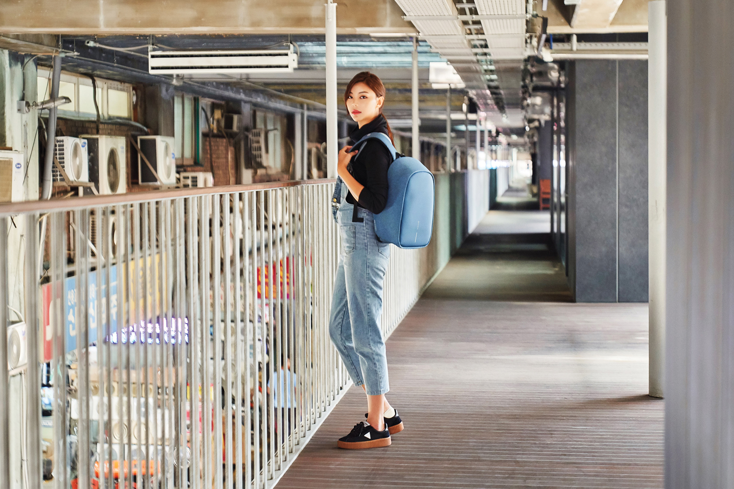 Антикражный рюкзак Bobby Hero Small, голубой (Изображение 20)