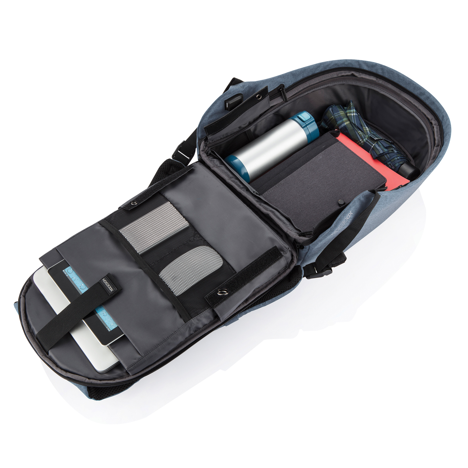 Антикражный рюкзак Bobby Hero Small, голубой (Изображение 15)