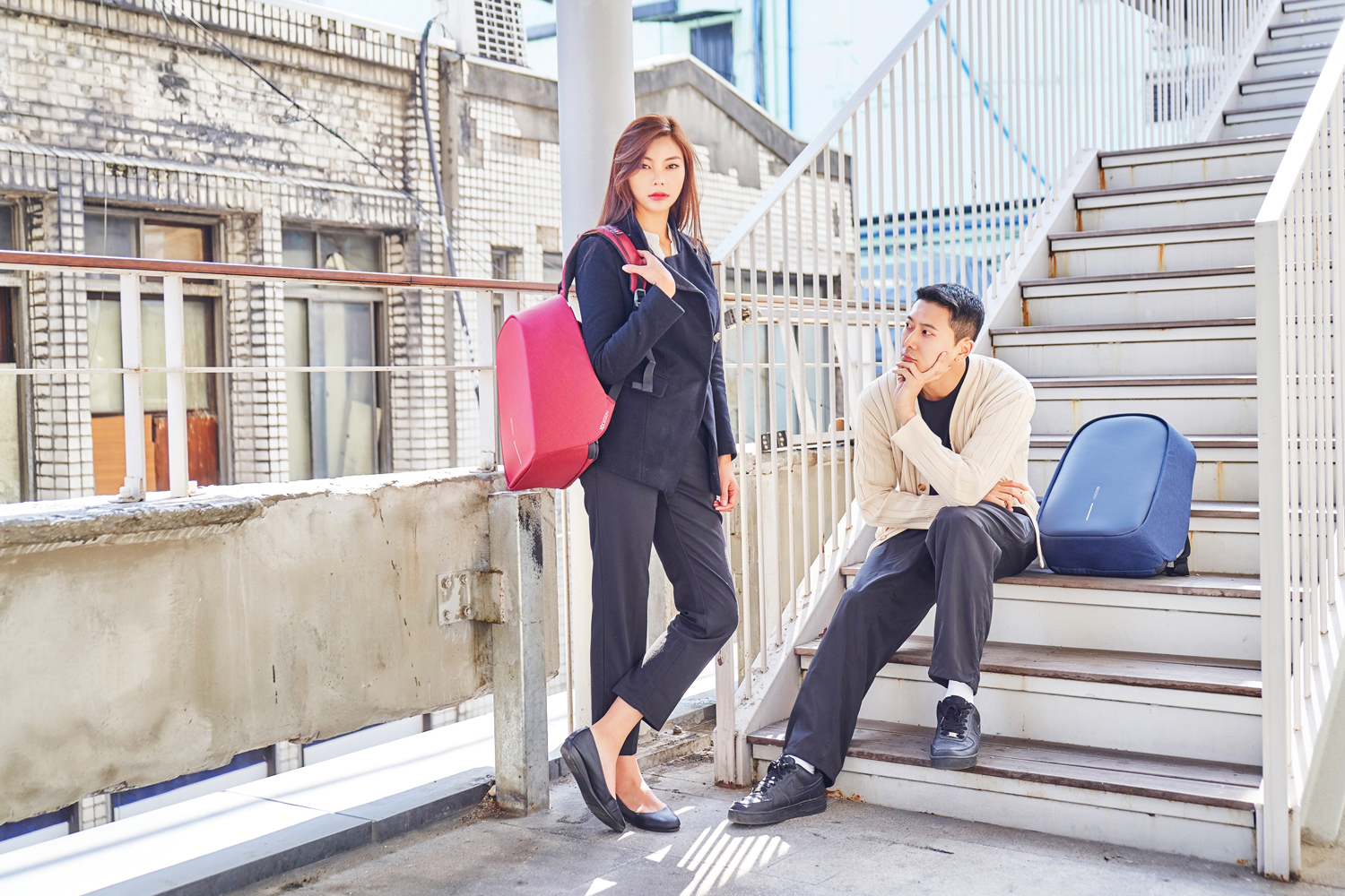 Антикражный рюкзак Bobby Hero Small, голубой (Изображение 17)