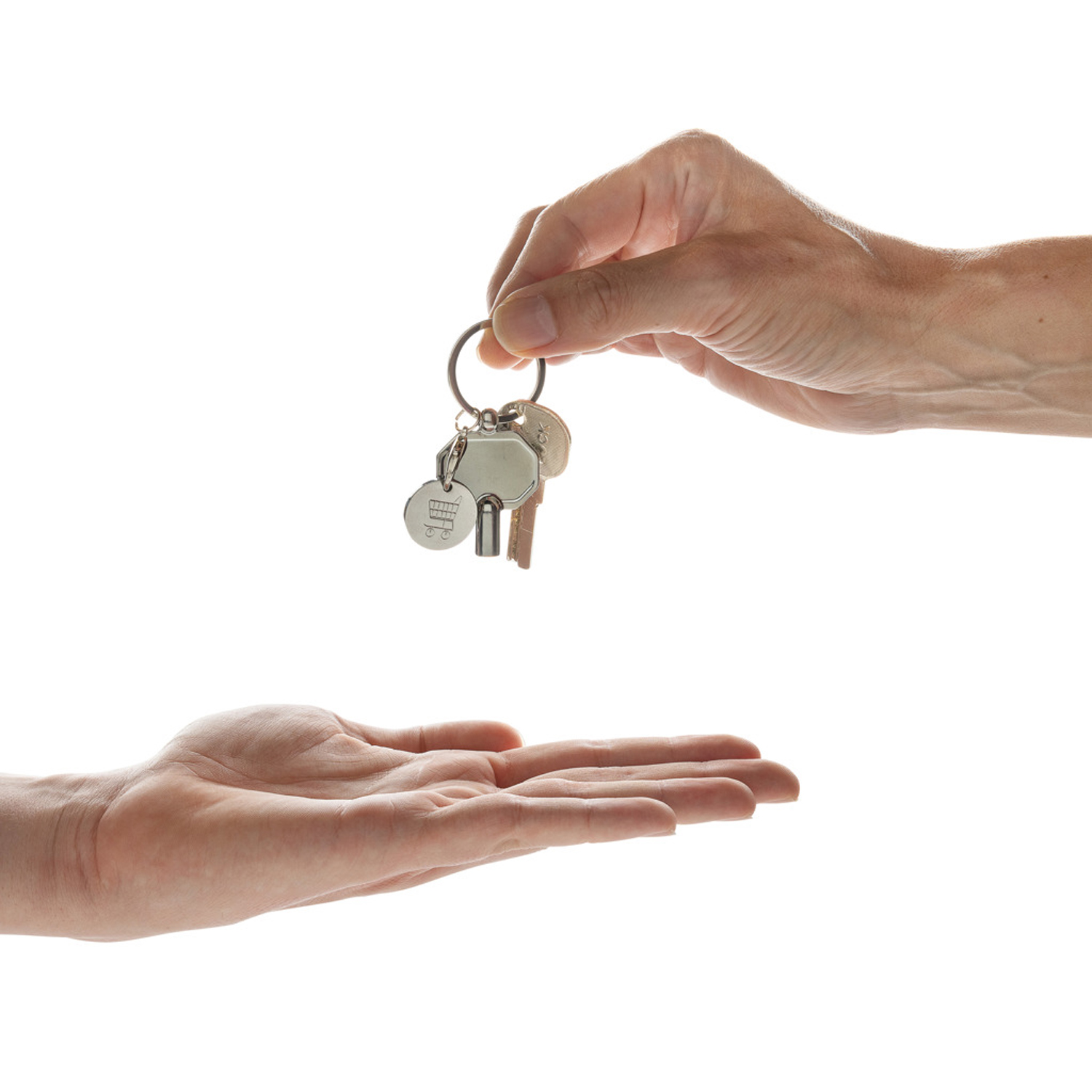 Брелок из переработанного цинка с радиаторным ключом и монетой RCS (Изображение 4)