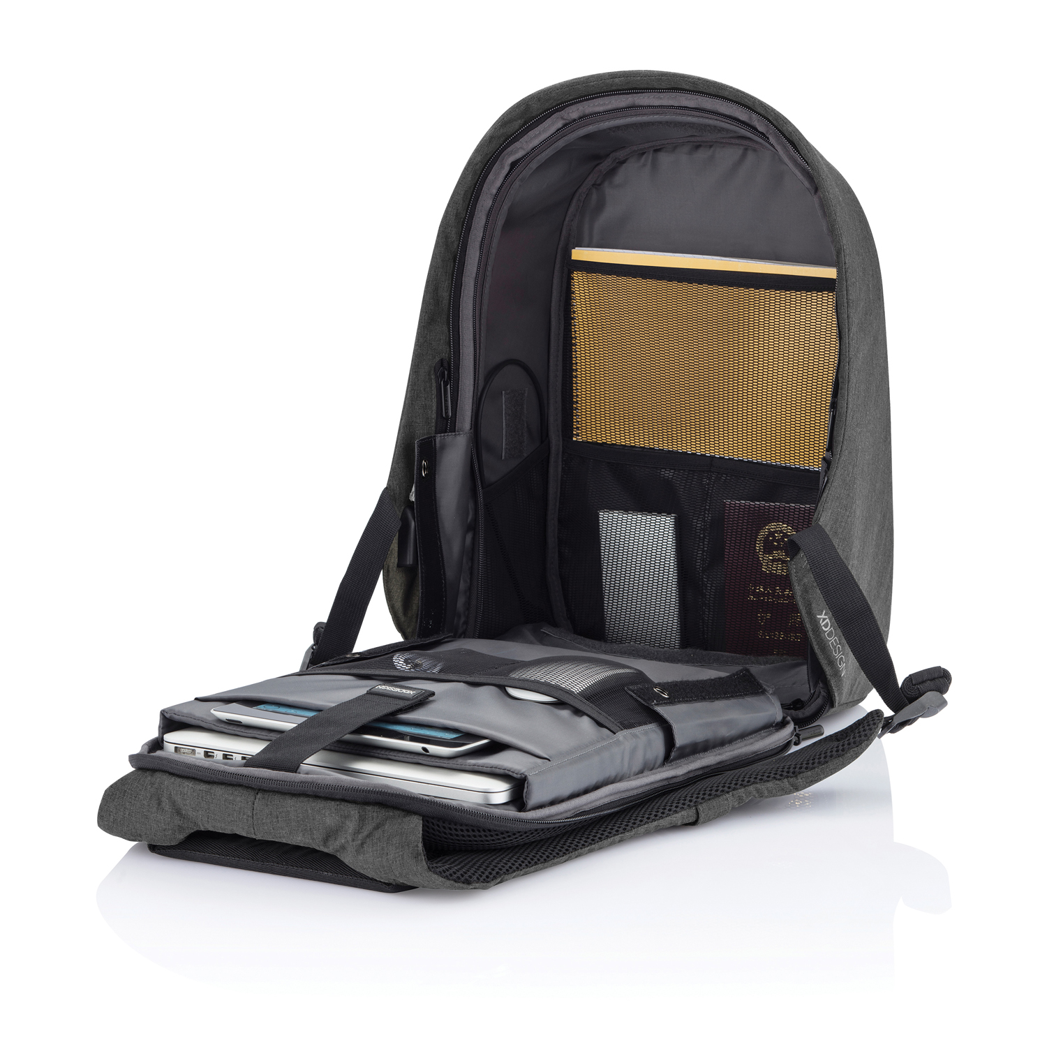 Антикражный рюкзак Bobby Hero  XL, серый (Изображение 20)