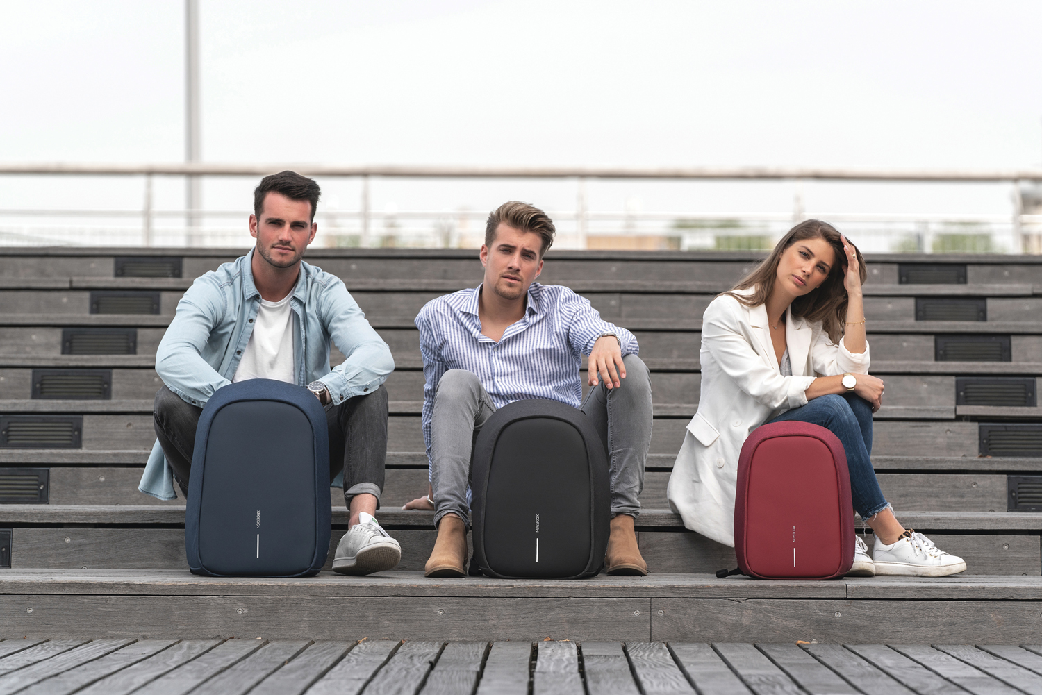 Антикражный рюкзак Bobby Hero  XL, синий (Изображение 22)