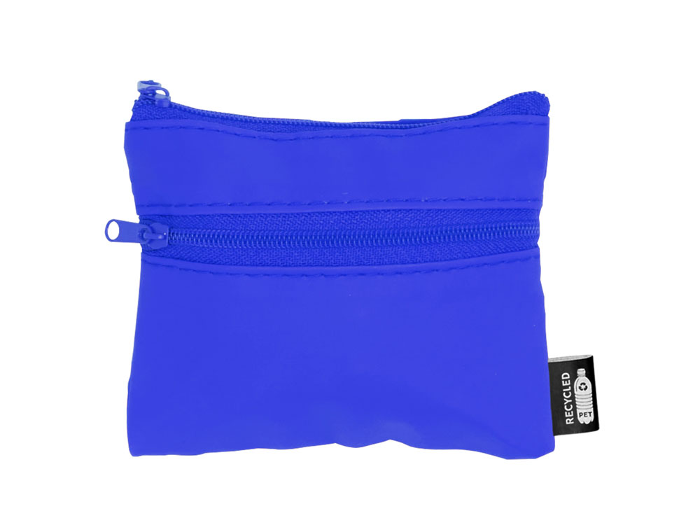 Кошелек ADAL с 2 карманами из RPET с  молниями в тон, королевский синий (Изображение 2)