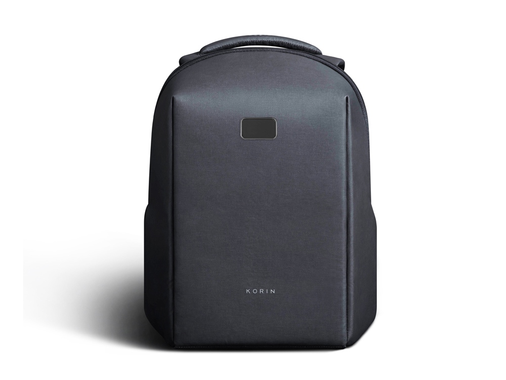 Водостойкий антикражный рюкзак Hipack для ноутбука 15.6, черный (Изображение 2)