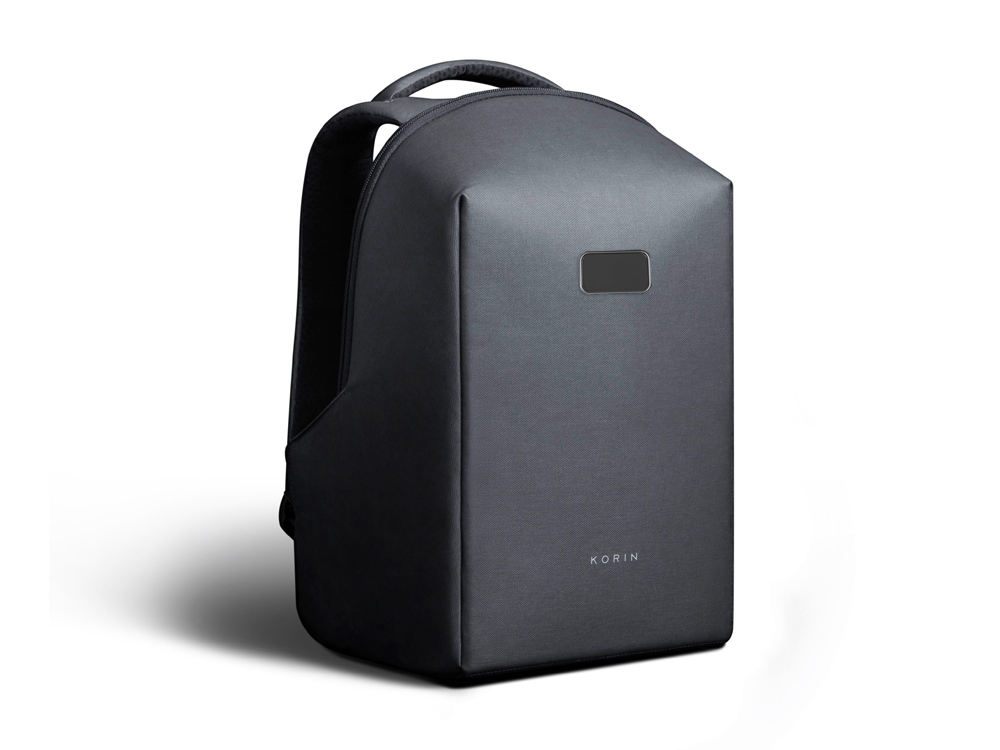 Водостойкий антикражный рюкзак Hipack для ноутбука 15.6, черный (Изображение 3)