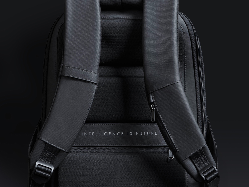 Водостойкий антикражный рюкзак Hipack для ноутбука 15.6, черный (Изображение 6)