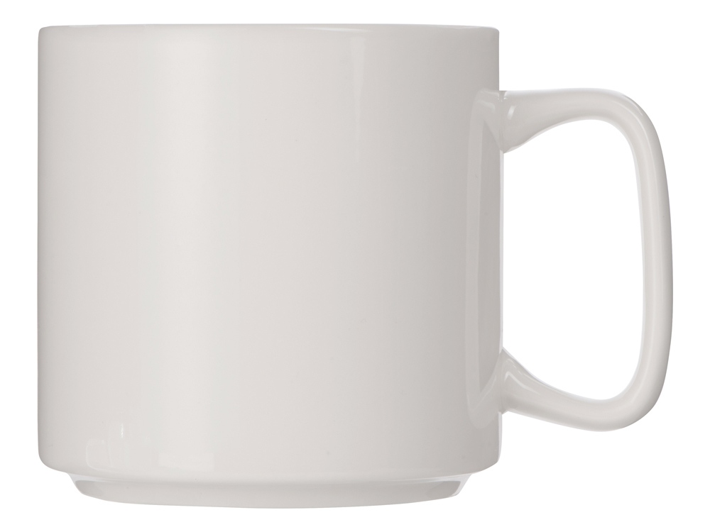 Кружка Kos, 370 мл, белый, с квадратной ручкой (Изображение 2)