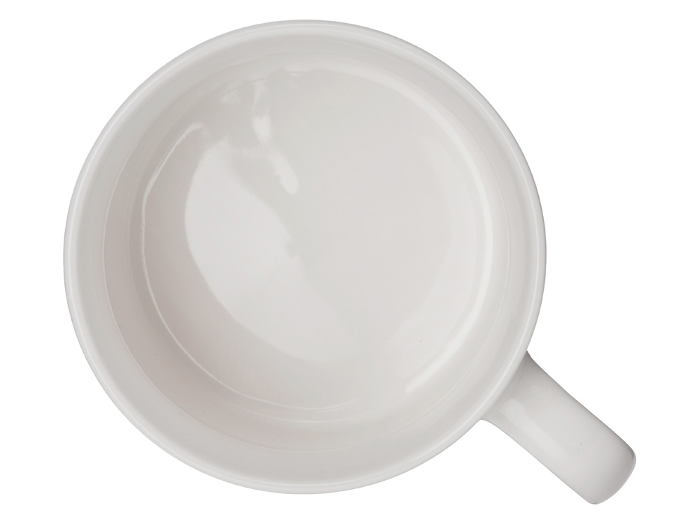 Кружка Kos, 370 мл, белый, с квадратной ручкой (Изображение 4)