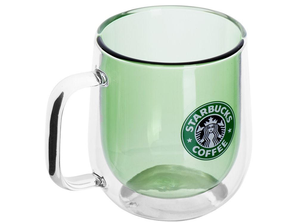 Цветная кружка Ubud с двойными стенками, зеленый (тампопечать) (Изображение 2)