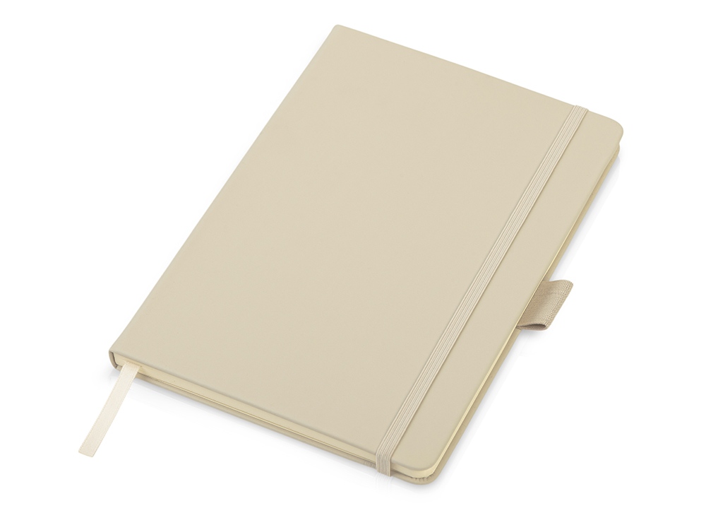 Блокнот А5 в твердой обложке Vision 2.0 soft-touch (бежевый)  (Изображение 1)