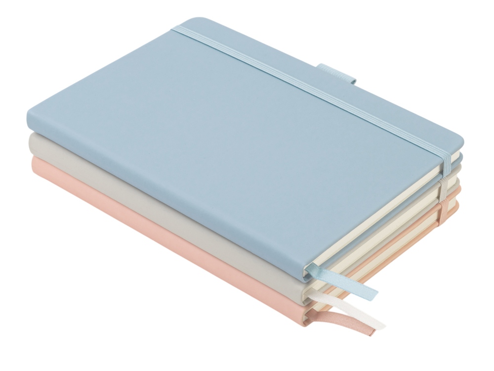 Блокнот А5 в твердой обложке Vision 2.0 soft-touch (бежевый)  (Изображение 7)