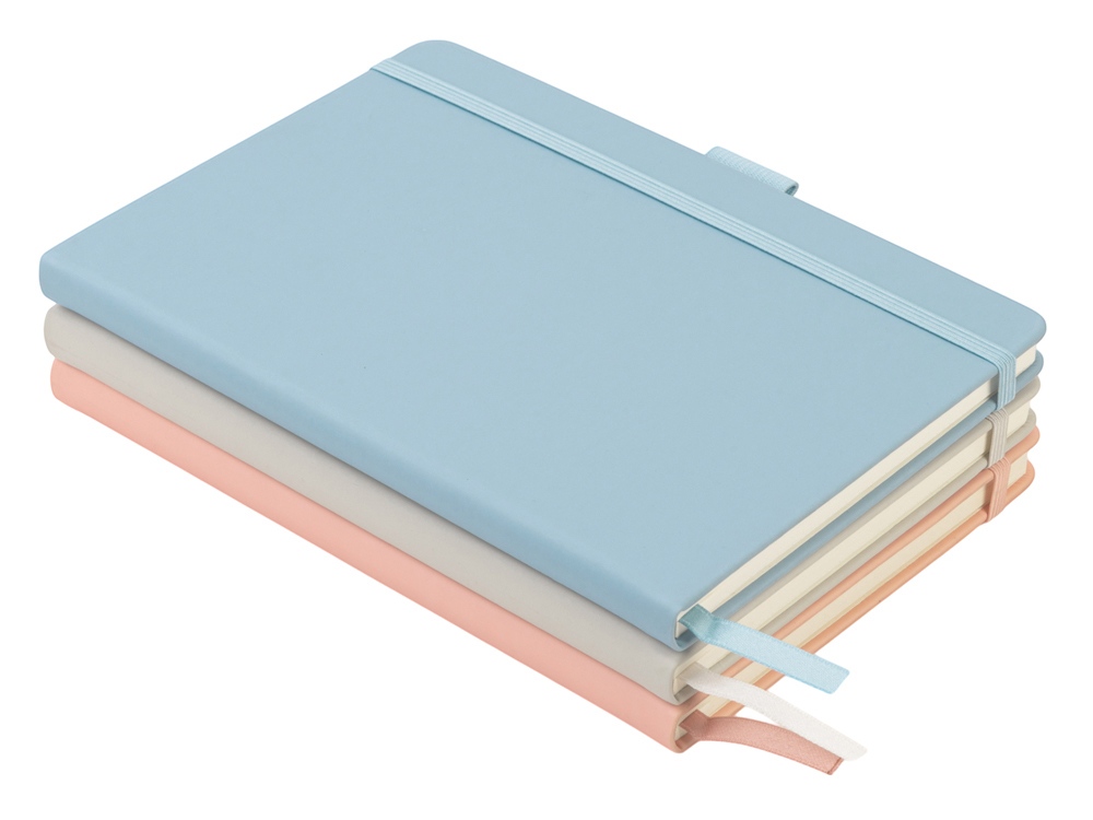 Блокнот А5 в твердой обложке Vision 2.0 soft-touch (голубой)  (Изображение 7)