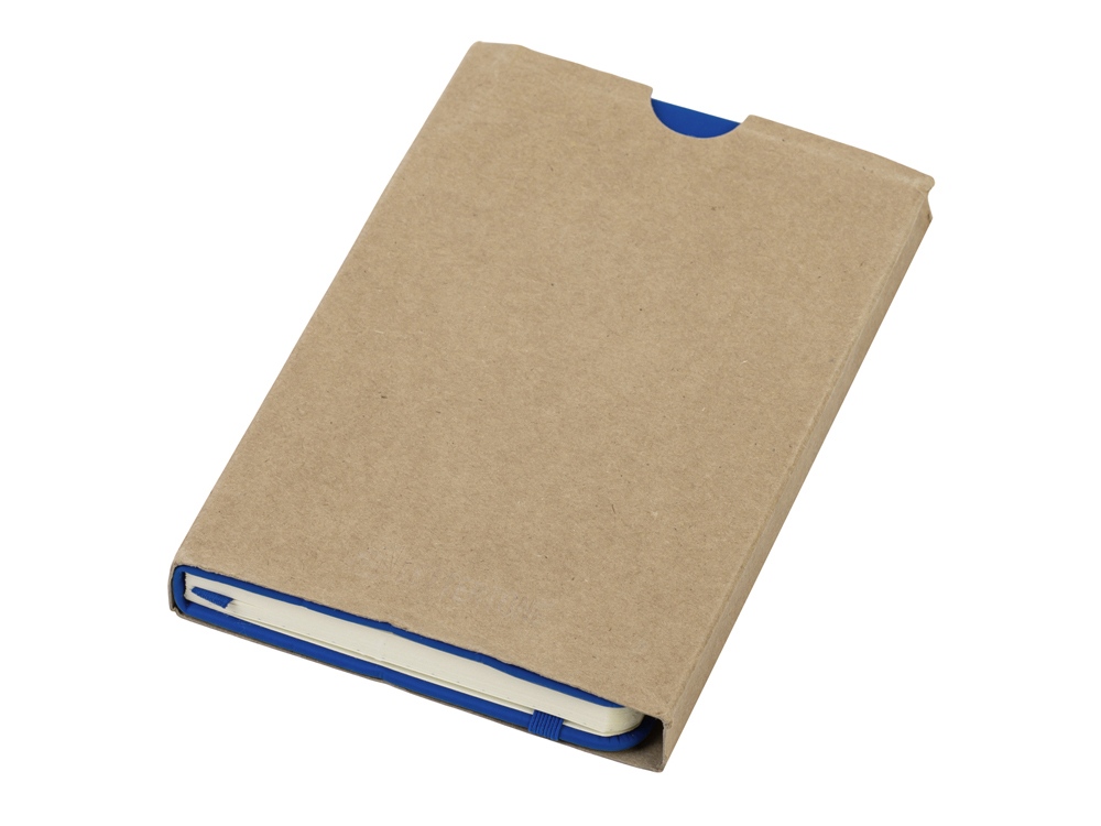 Блокнот А6 в твердой обложке Vision 2.0 soft-touch (синий) А6 (Изображение 6)