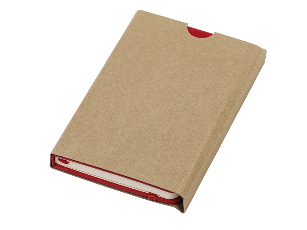 Блокнот А6 в твердой обложке Vision 2.0 soft-touch (красный) А6 (Изображение 6)