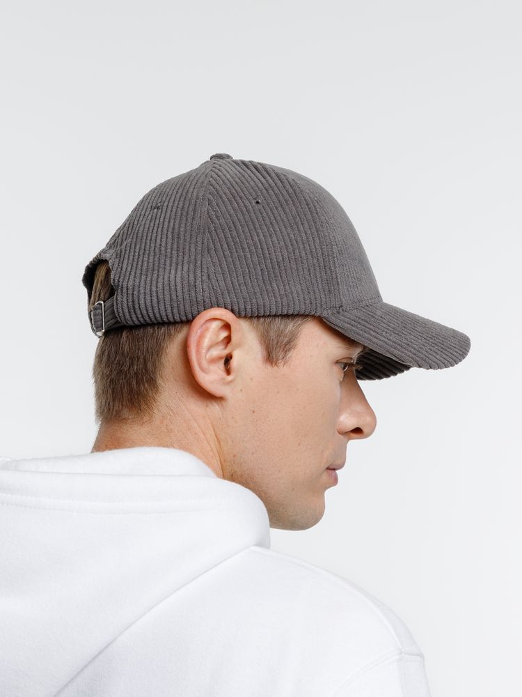 Бейсболка Soft Core, серая (Изображение 8)