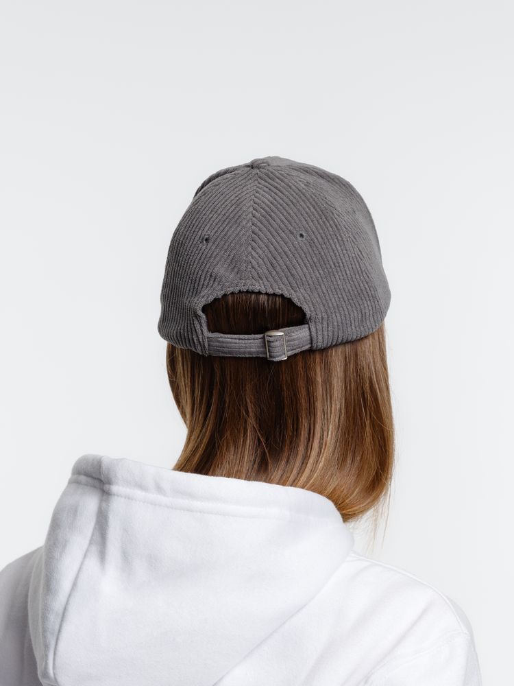 Бейсболка Soft Core, серая (Изображение 12)