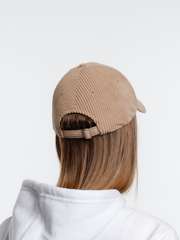 Бейсболка Soft Core, бежевая (Изображение 8)