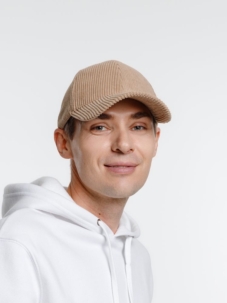 Бейсболка Soft Core, бежевая (Изображение 9)