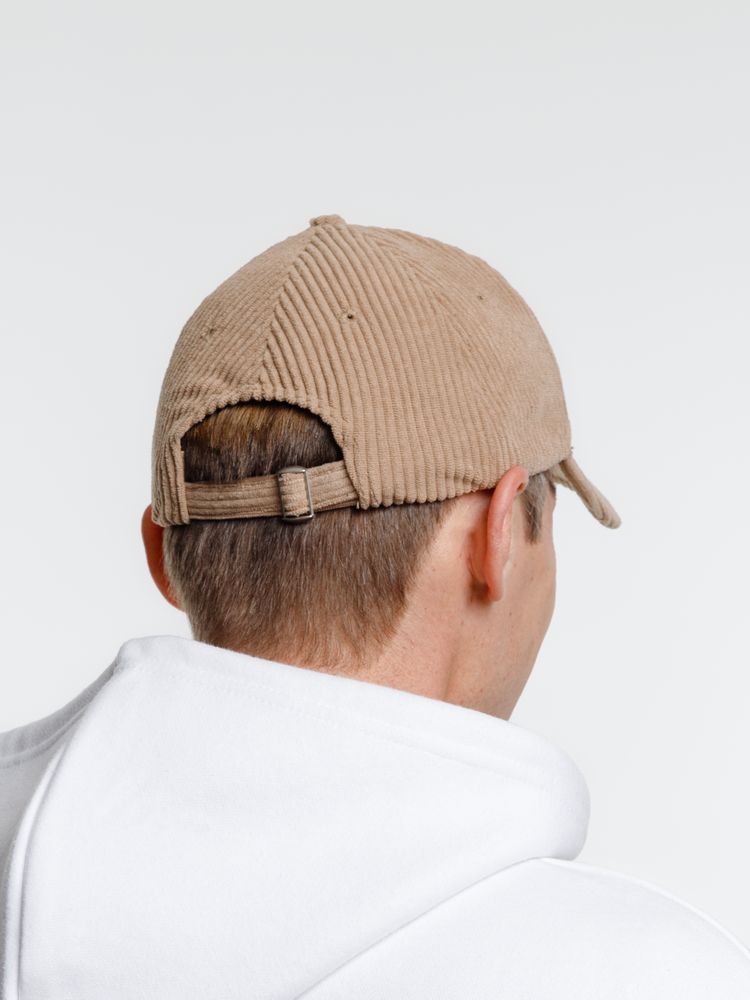 Бейсболка Soft Core, бежевая (Изображение 11)