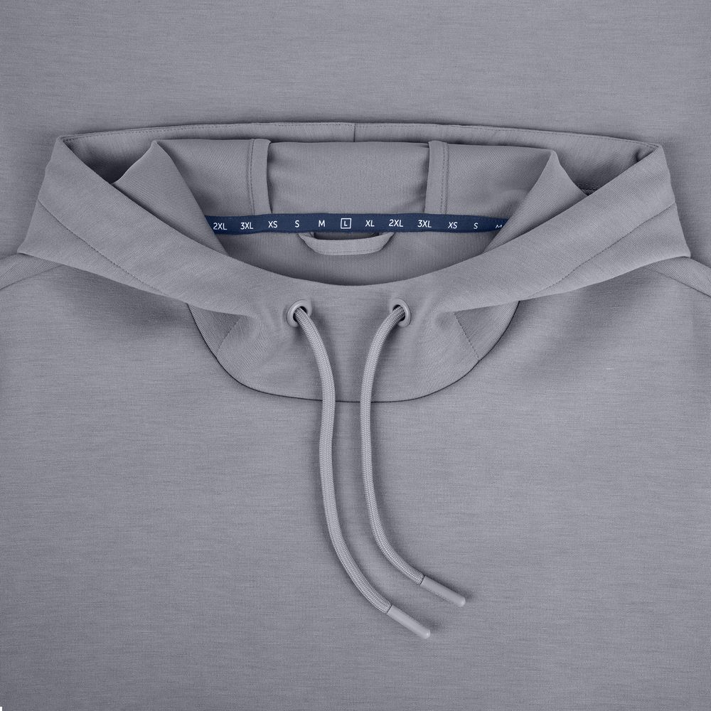 Худи унисекс Begi, серое, размер L (Изображение 4)